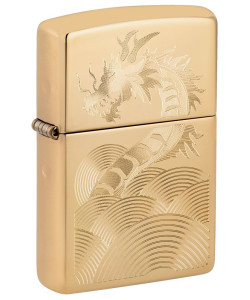 Zippo Lighter 46822 Golden Dragon Design Zippo Lighter 46822 Golden Dragon Design
