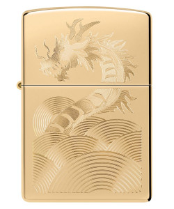 Zippo Lighter 46822 Golden Dragon Design Zippo Lighter 46822 Golden Dragon Design