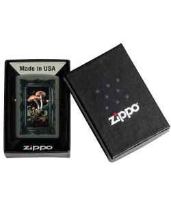 Zippo Lighter 46841 Framed Fungi Design Zippo Lighter 46841 Framed Fungi Design