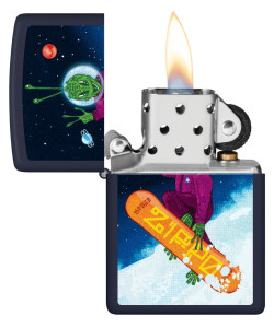 Zippo šķiltavas 46845 Alien Skateboarder Design Zippo šķiltavas 46845 Alien Skateboarder Design