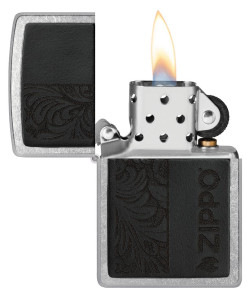 Зажигалка Zippo 46919 Black Leather Emblem Зажигалка Zippo 46919 Black Leather Emblem