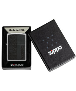 Зажигалка Zippo 46919 Black Leather Emblem