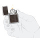 Zippo Lighter 46920 Brown Leather Emblem