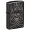 Zippo Lighter 46930 Armor® Flaming Skull Design