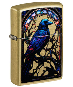 Зажигалка Zippo 46946 Stained Glass Raven Design