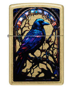 Зажигалка Zippo 46946 Stained Glass Raven Design