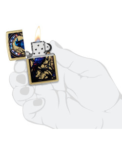Зажигалка Zippo 46946 Stained Glass Raven Design
