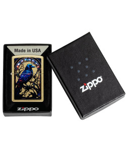 Зажигалка Zippo 46946 Stained Glass Raven Design