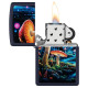 Zippo šķiltavas 46947 Black Light Mushroom Design