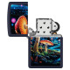 Zippo šķiltavas 46947 Black Light Mushroom Design