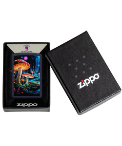 Zippo šķiltavas 46947 Black Light Mushroom Design