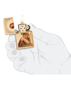 Zippo Lighter 46962 Western Pinup Design Zippo Lighter 46962 Western Pinup Design