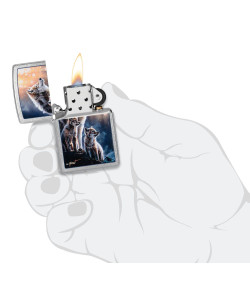 Zippo Lighter 47106 Mazzi® Wolf Design