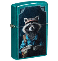 Zippo Lighter 47130 Refined Raccoon Design