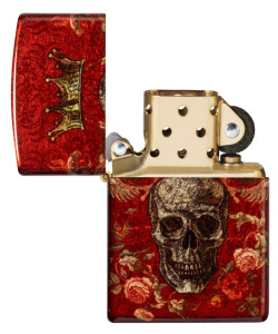 Zippo šķiltavas 47132 King Skull Design