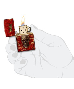 Zippo šķiltavas 47132 King Skull Design