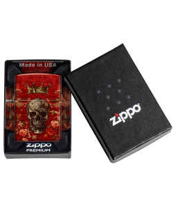 Zippo šķiltavas 47132 King Skull Design