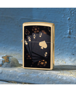 Zippo Lighter 47141 Lucky Aces Design Zippo Lighter 47141 Lucky Aces Design