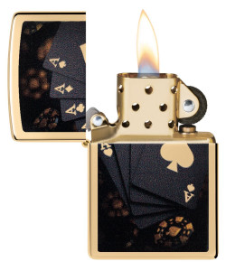 Zippo Lighter 47141 Lucky Aces Design Zippo Lighter 47141 Lucky Aces Design