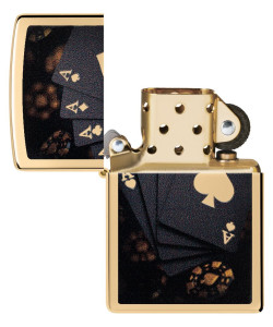 Zippo Lighter 47141 Lucky Aces Design Zippo Lighter 47141 Lucky Aces Design