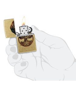 Zippo Lighter 47176 Tree of Life Design