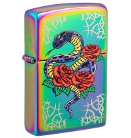 Zippo Lighter 48395 Rose Snake Design