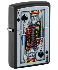 Zippo Lighter 48488 King Of Spades Design