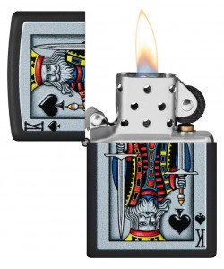 Zippo Lighter 48488 King Of Spades Design