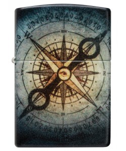 Zippo Lighter 48562 Compass Ghost Design