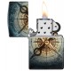 Zippo Lighter 48562 Compass Ghost Design