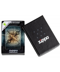 Zippo Lighter 48562 Compass Ghost Design