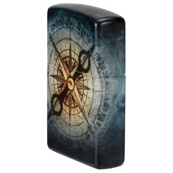 Zippo Lighter 48562 Compass Ghost Design