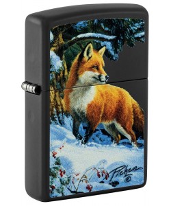 Zippo Lighter 48596 Linda Picken Fox in Snow