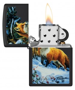 Zippo Lighter 48596 Linda Picken Fox in Snow