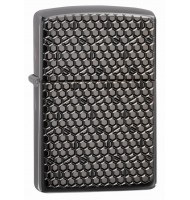 Zippo Lighter 49021 Armor™ Black Ice® Hexagon design