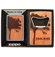 Zippo Gift Set Woodchuck Lighter & Bottle Opener 49066 Zippo Gift Set Woodchuck Lighter & Bottle Opener 49066