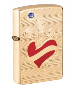 Zippo šķiltavas 49303  Armor™ Heart and Sword Design