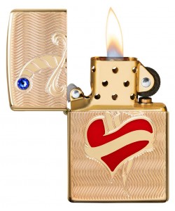 Зажигалка Zippo 49303  Armor™ Heart and Sword Design