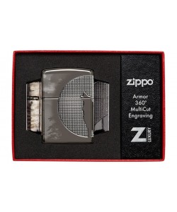 Zippo Lighter 49353 Armor® Wolf Design