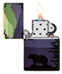 Zippo Lighter 49482 Bear Landscape Design