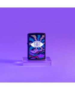 Zippo šķiltavas 49699 Black Light Eye Design