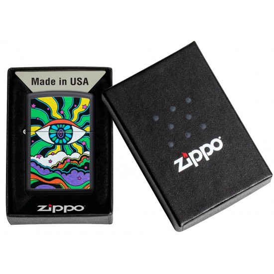 Зажигалка Zippo 49699 Black Light Eye Design