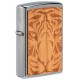 Zippo Lighter Woodchuck 49707 Cherry Tiger Head