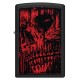 Zippo Lighter 49775 Red Skull Design