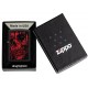 Zippo Lighter 49775 Red Skull Design