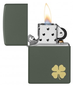 Zippo Lighter 49796 Four Leaf Clover