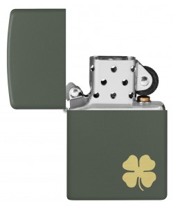 Zippo Lighter 49796 Four Leaf Clover