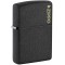 Zippo Lighter 236ZL Classic Black Crackle® Zippo Logo
