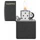 Zippo Lighter 236ZL Classic Black Crackle® Zippo Logo