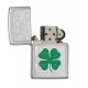 Zippo Lighter 24699 Clover High Polish Chrome Design